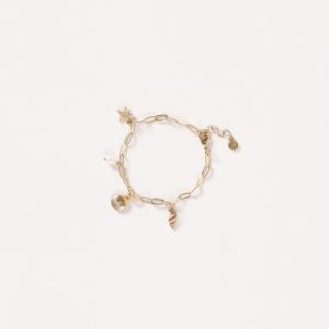 Alice Charm Bracelet - Gold