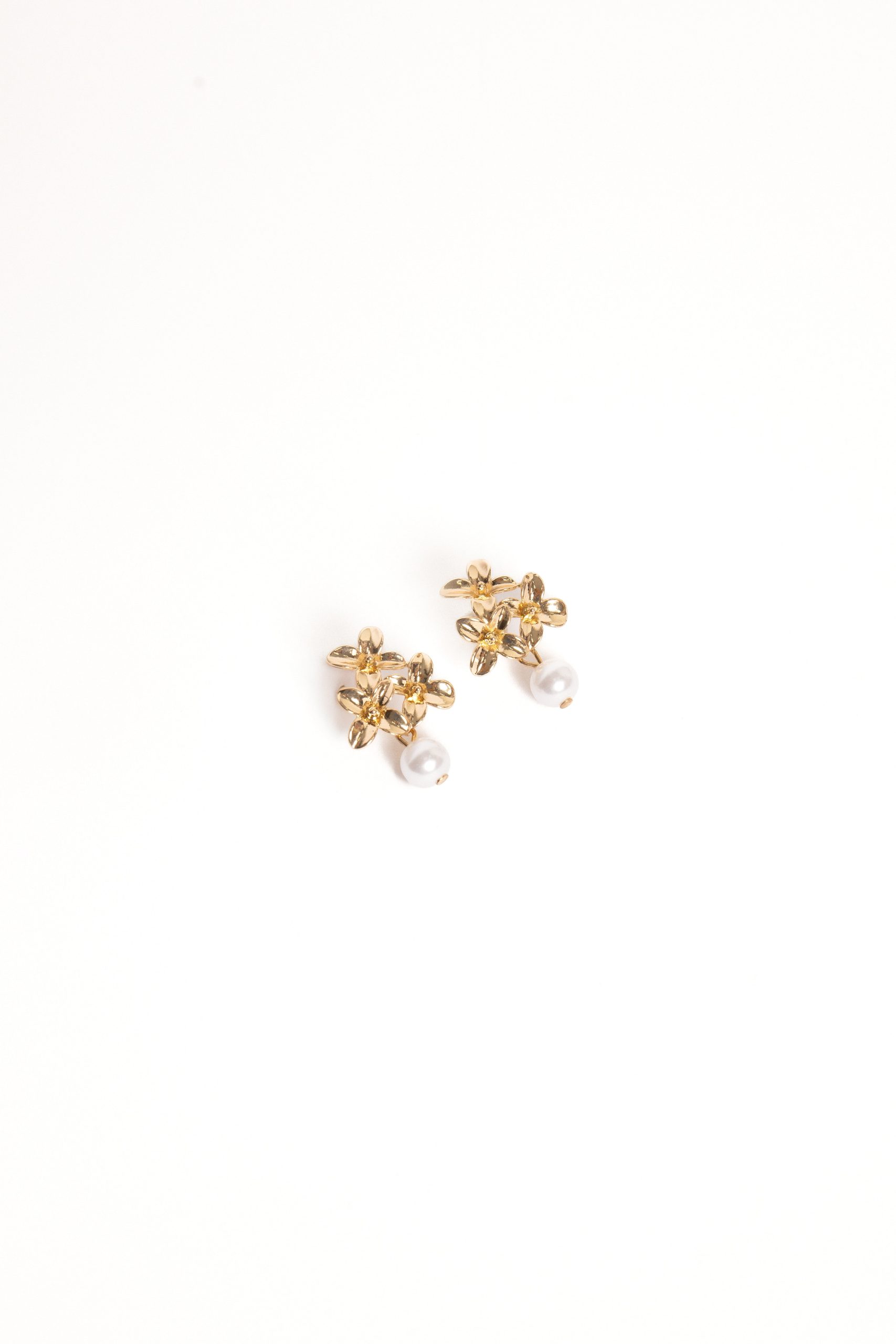 Amani Earrings - Gold/Pearl