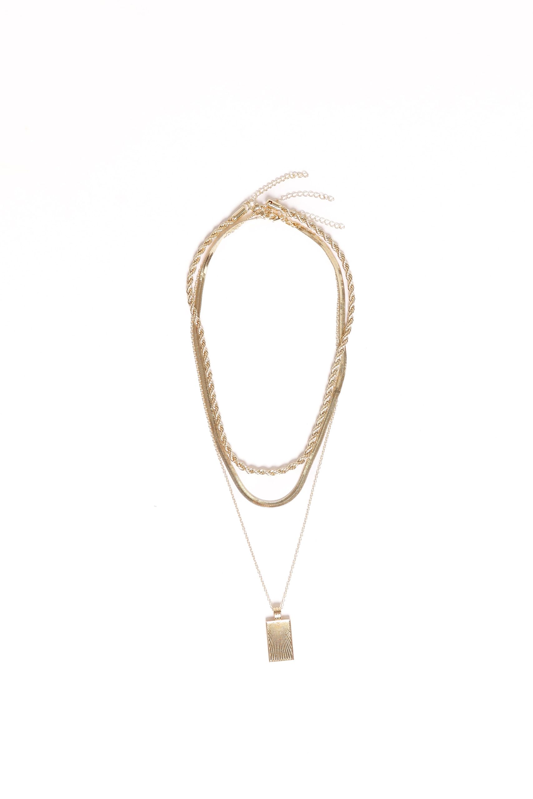 Amber Necklace - Gold - Image 3