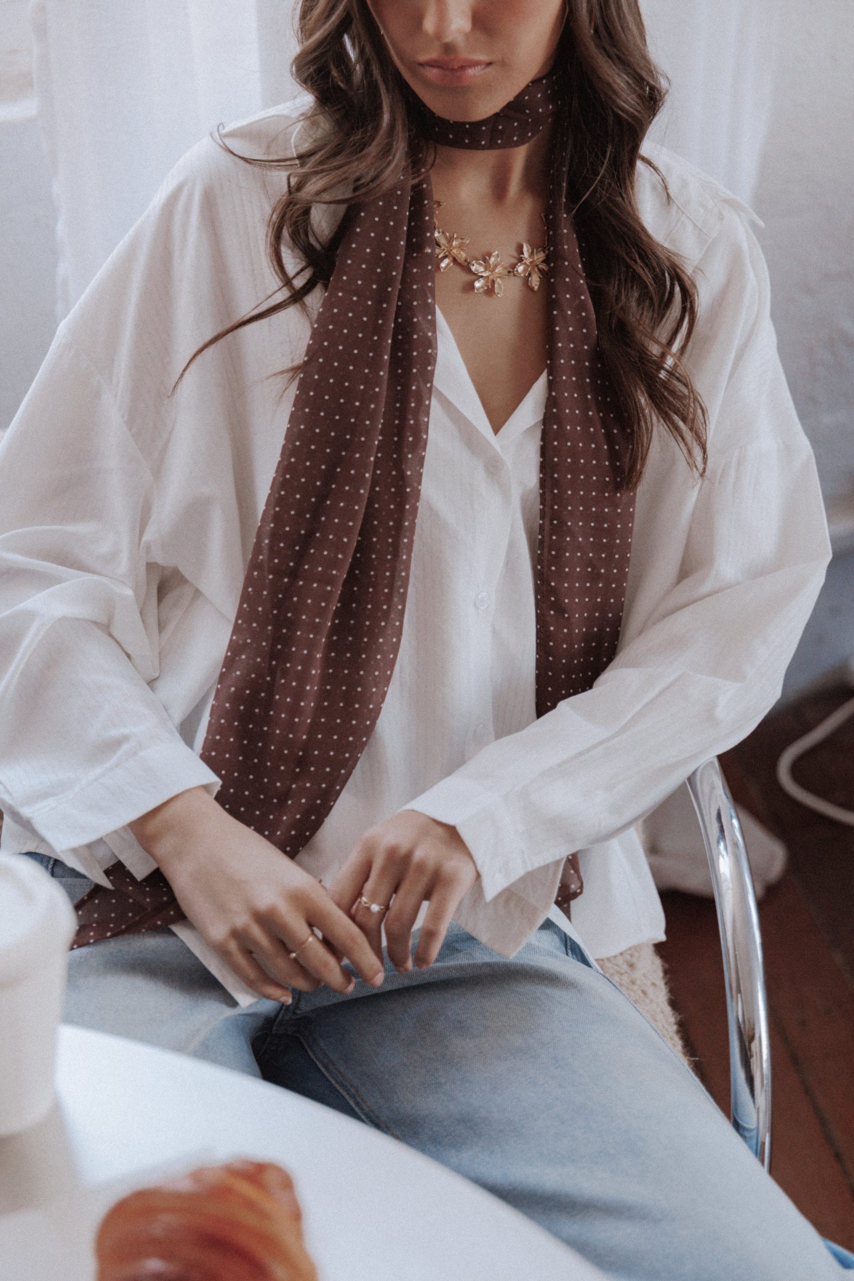 Amber Scarf - Brown - Image 4