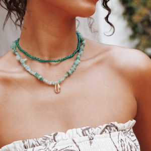 Aquaria Necklace Set - Green