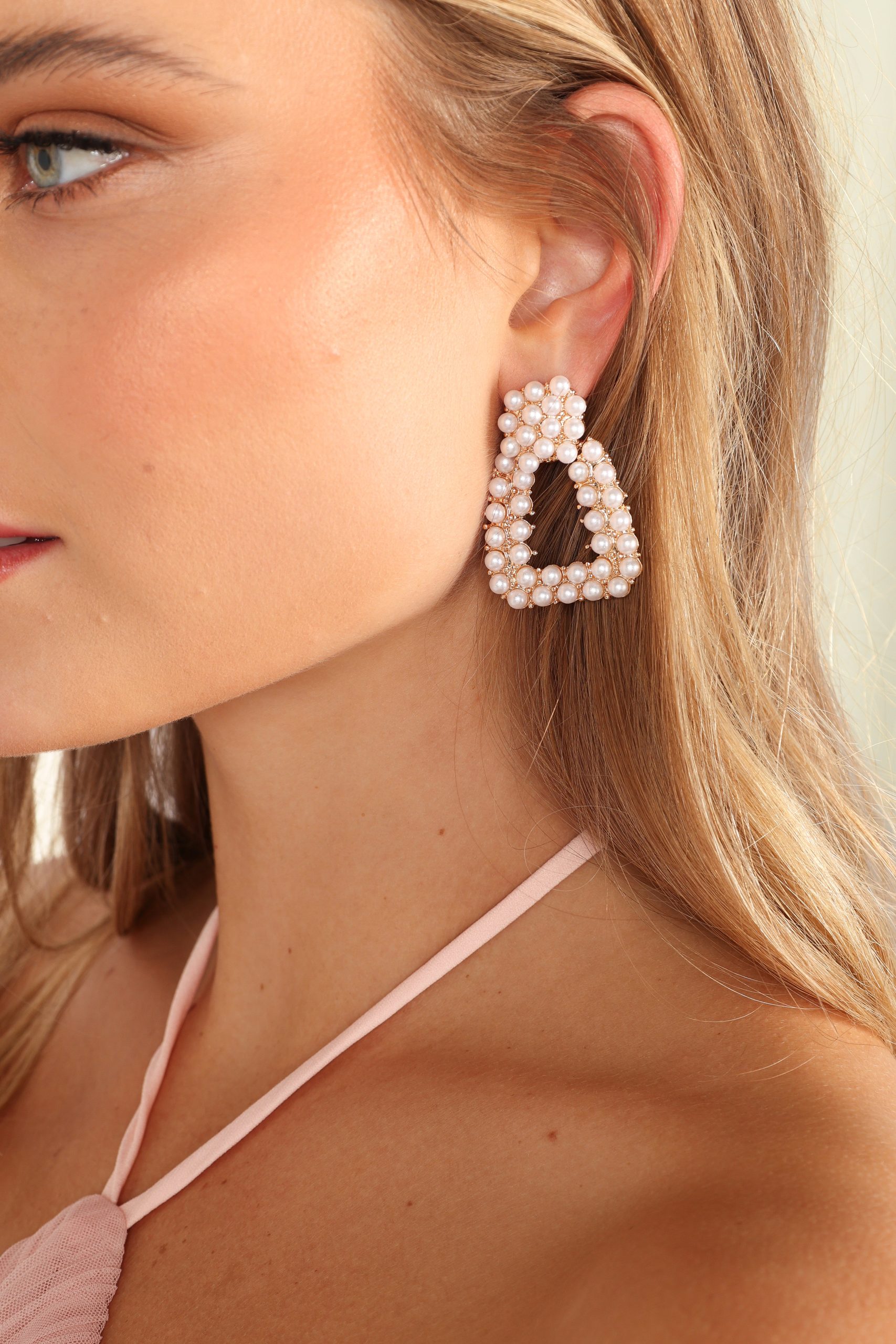 Ariel Earrings - Gold Pearl - Image 2