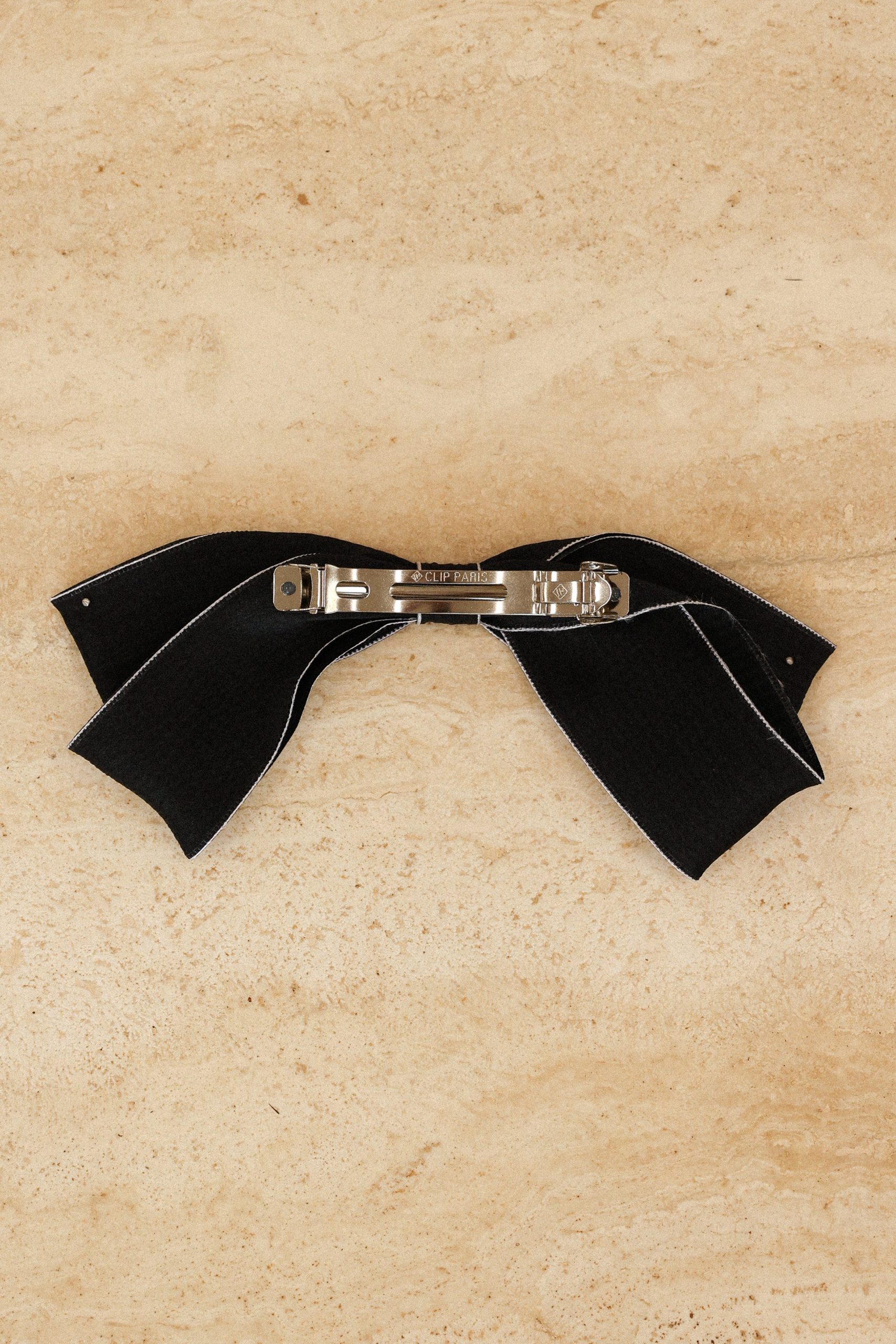 Astor Bow Hair Clip - Black - Image 5