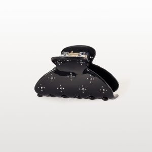 Bisou Diamantee Hair Clip - Black