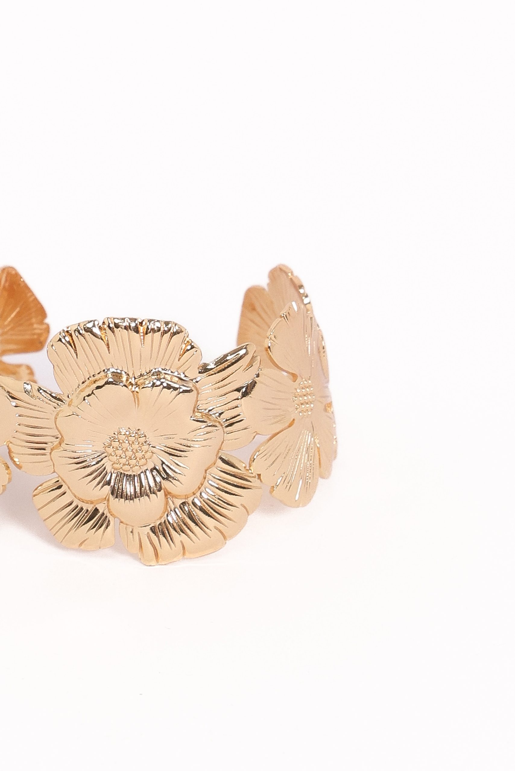 Bloom Cuff Bracelet - Gold - Image 4