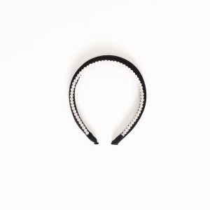 Breanna Headband - Pearl/Black