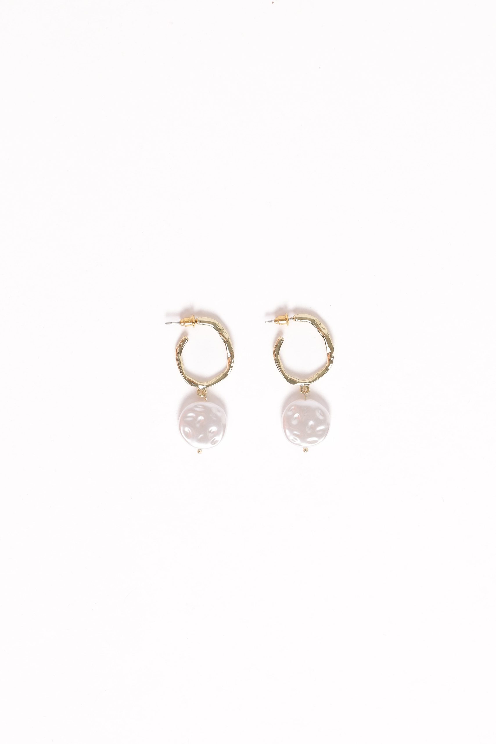 Carina Pearl Earrings - Gold - Image 2
