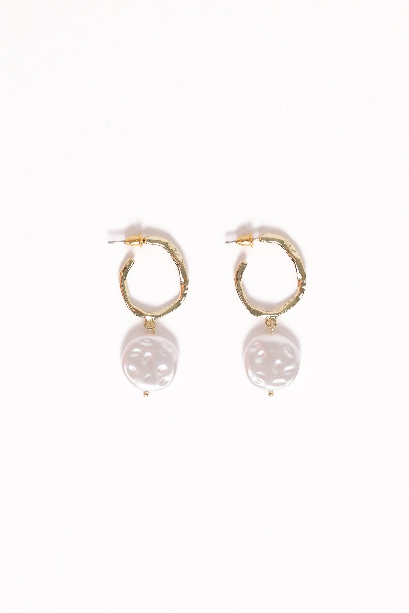 Carina Pearl Earrings - Gold - Image 3