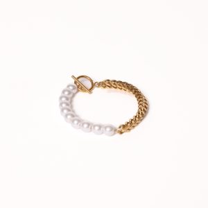 Cascais Bracelet - Gold/Pearl