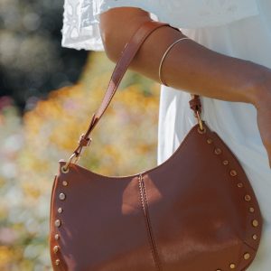 Celia Studded Bag - Tan