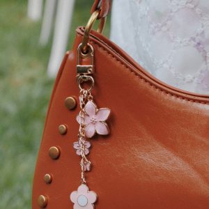 Claudia Flower Key Chain - Pink