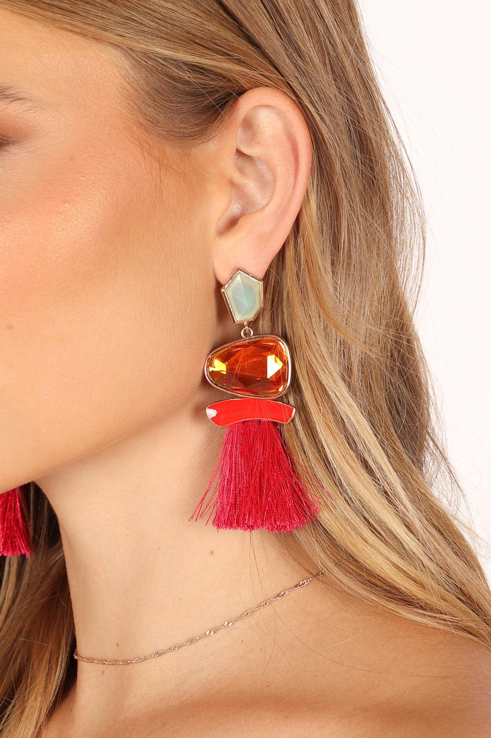 Cora Fringe Earrings - Multi - Image 5