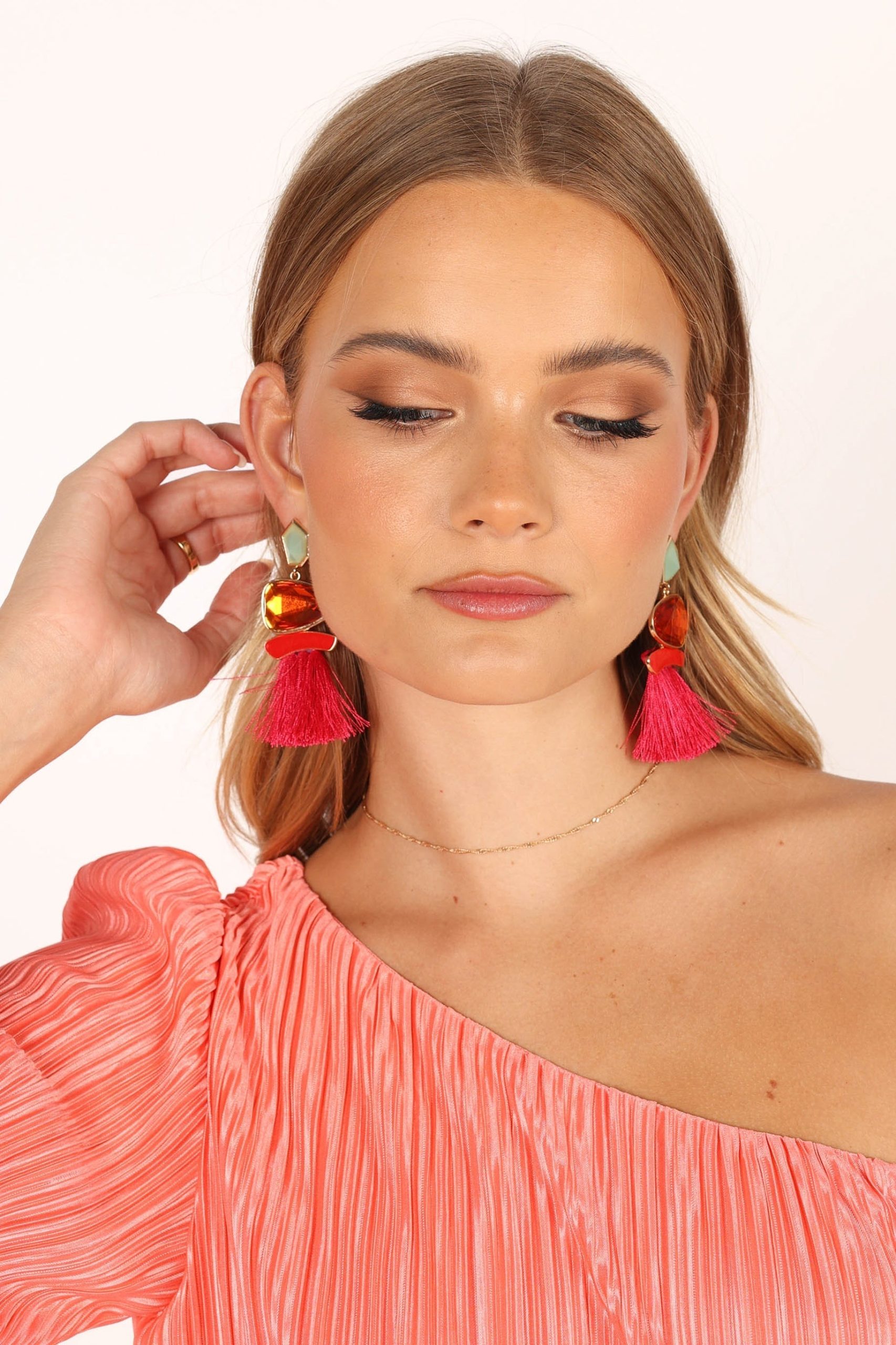 Cora Fringe Earrings - Multi - Image 4