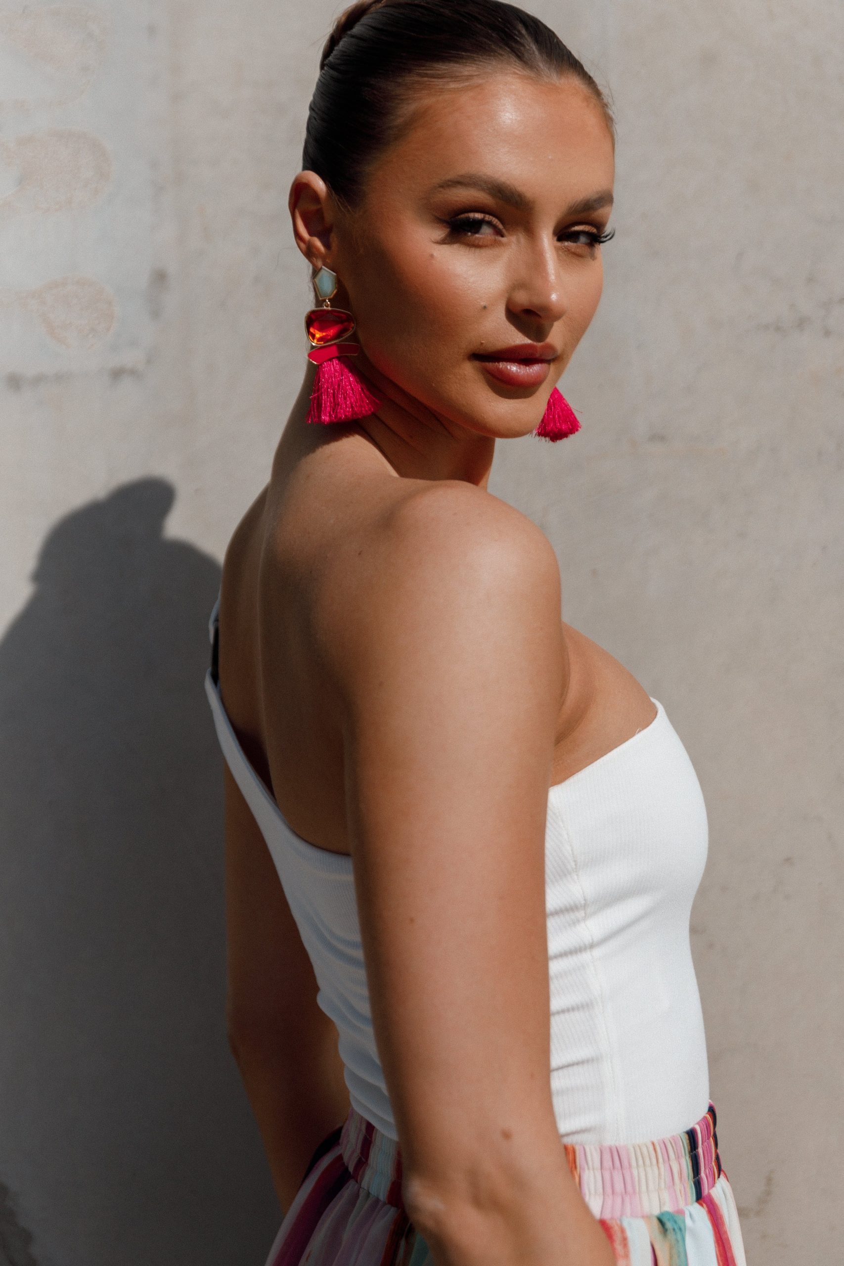 Cora Fringe Earrings - Multi - Image 2
