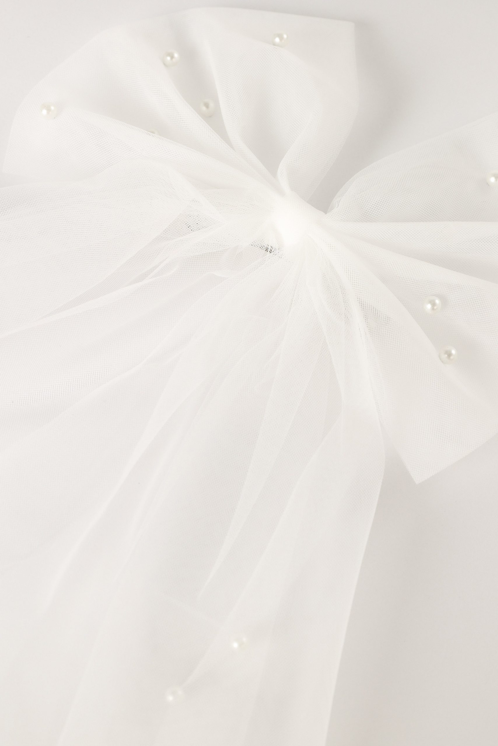 Cora Hair Bow - White - Image 4