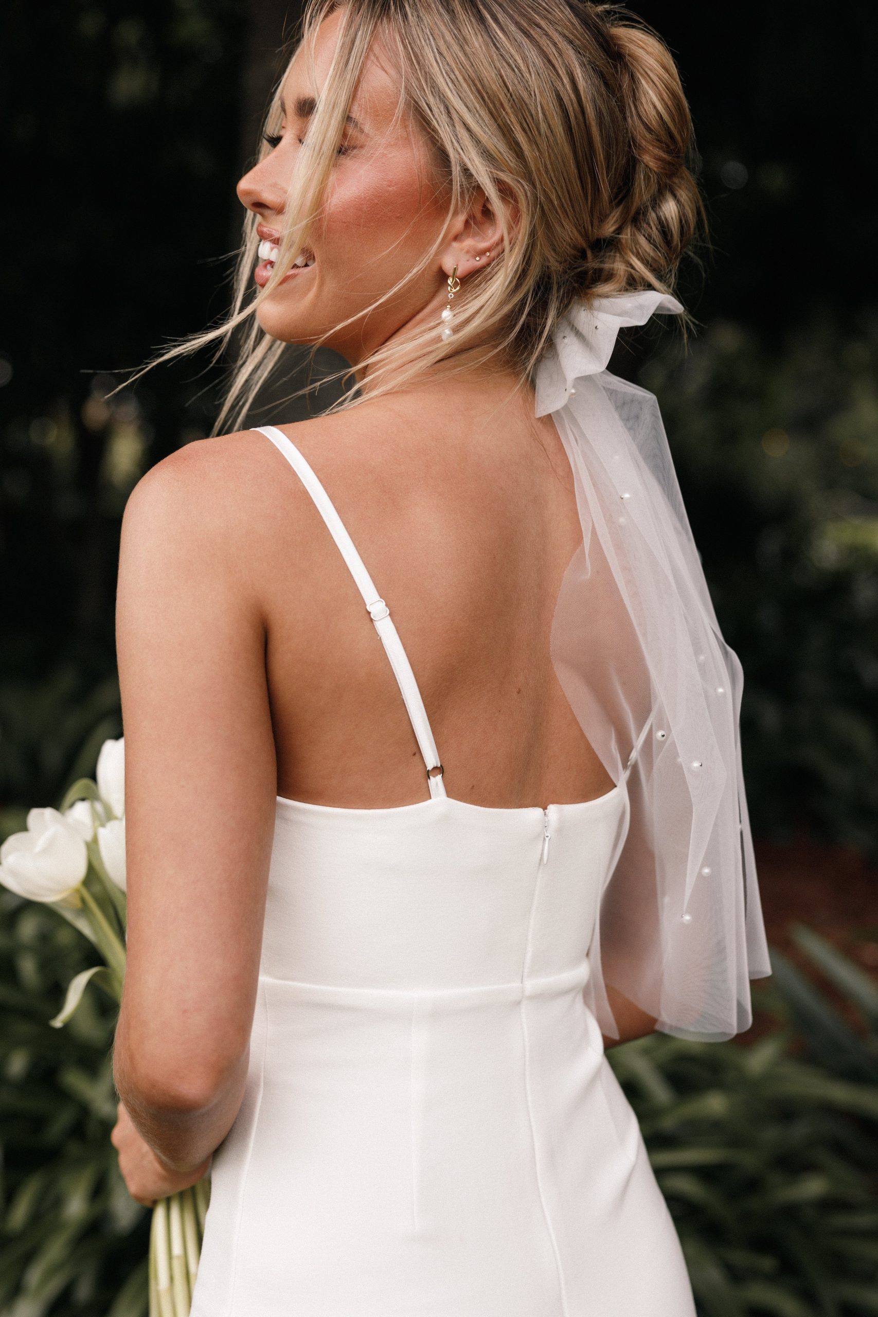 Cora Hair Bow - White - Image 2