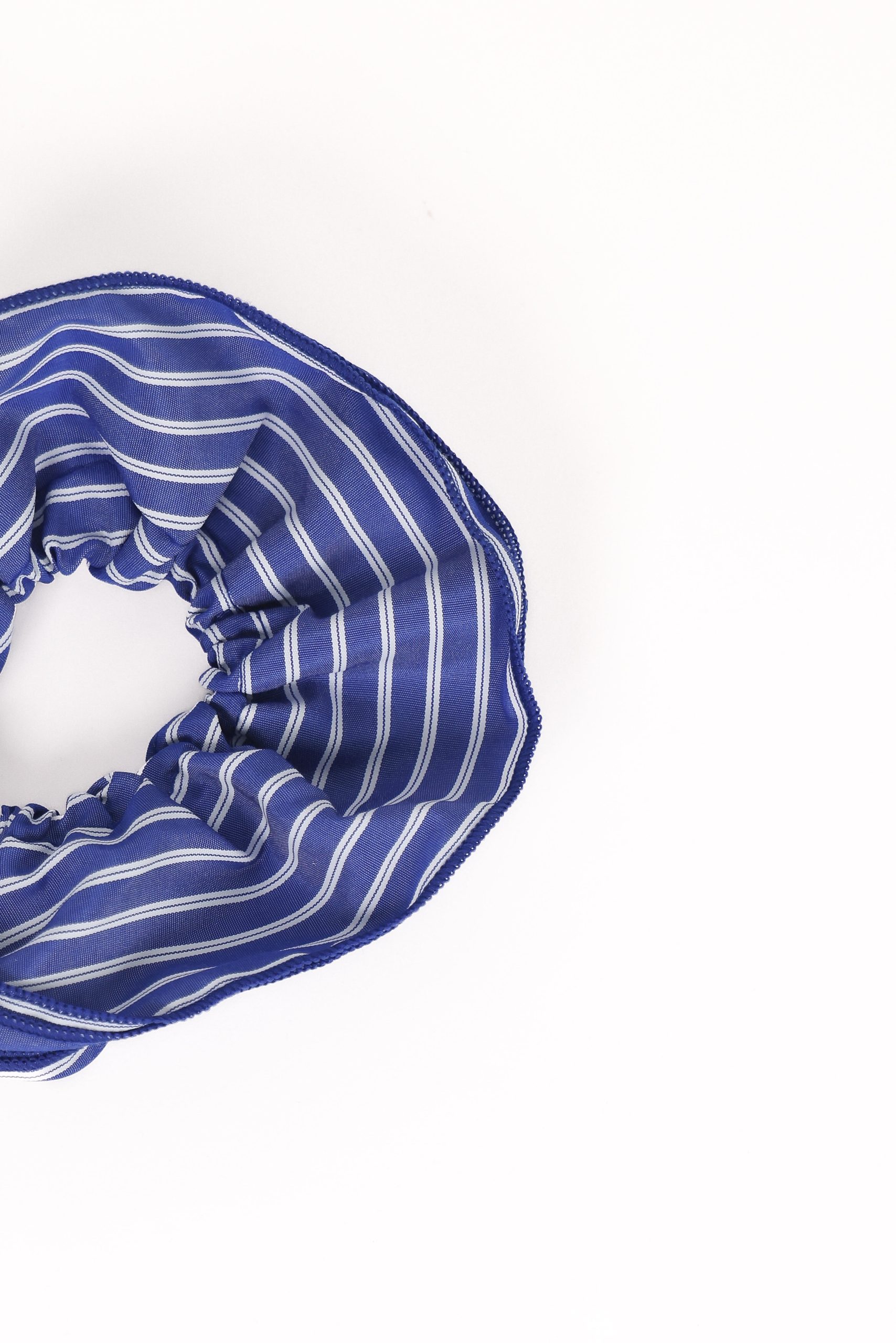 Corina Scrunchie - Blue Stripe - Image 2