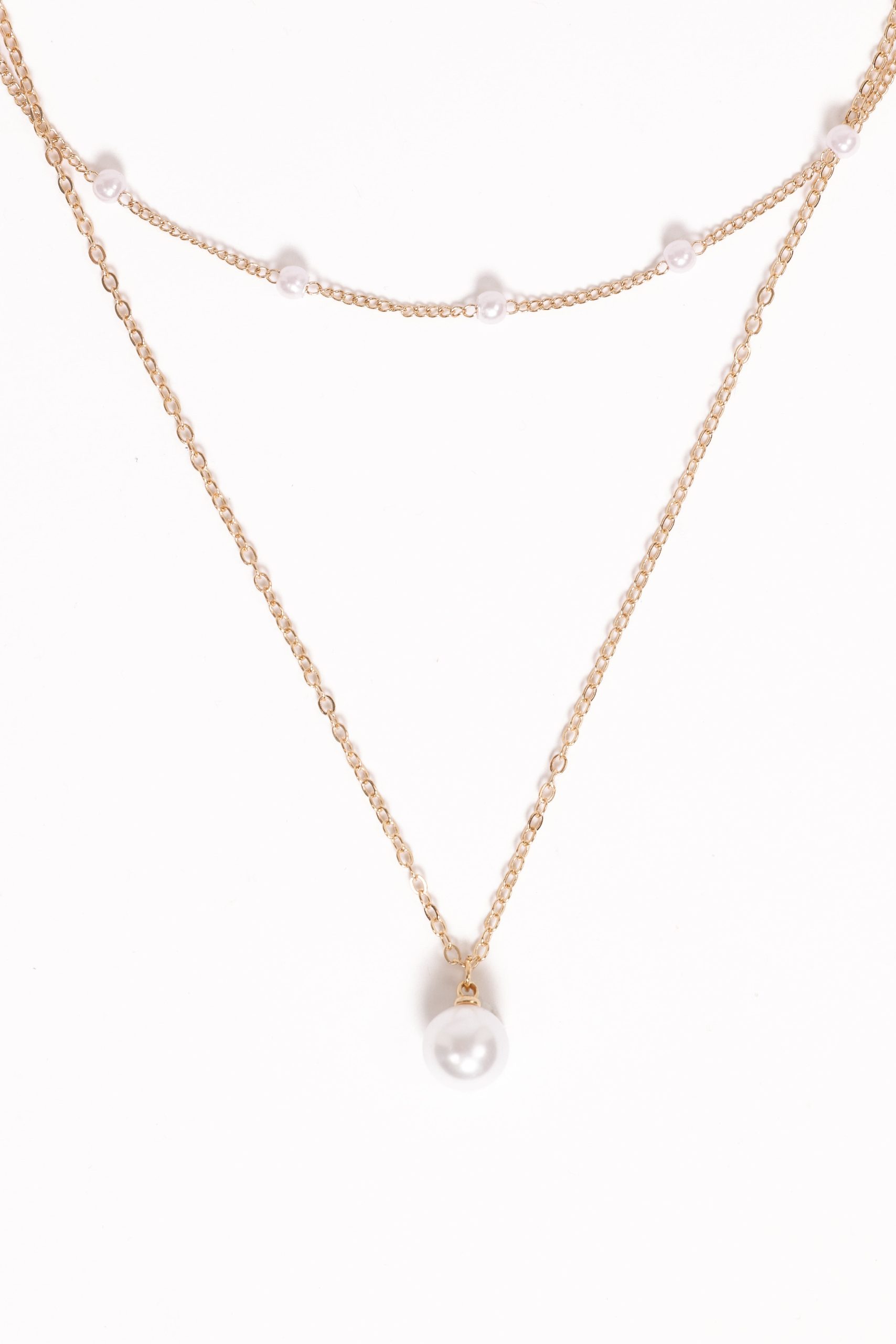 Corinna Necklace - Gold/Pearl - Image 2