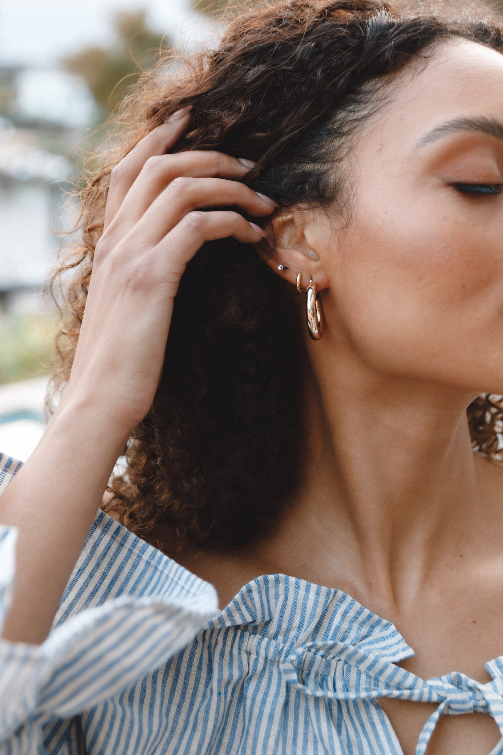 Delilah Earrings - Gold - Image 3