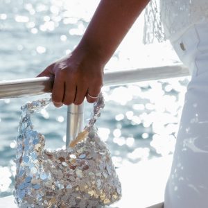 Delta Sequin Bag - Silver