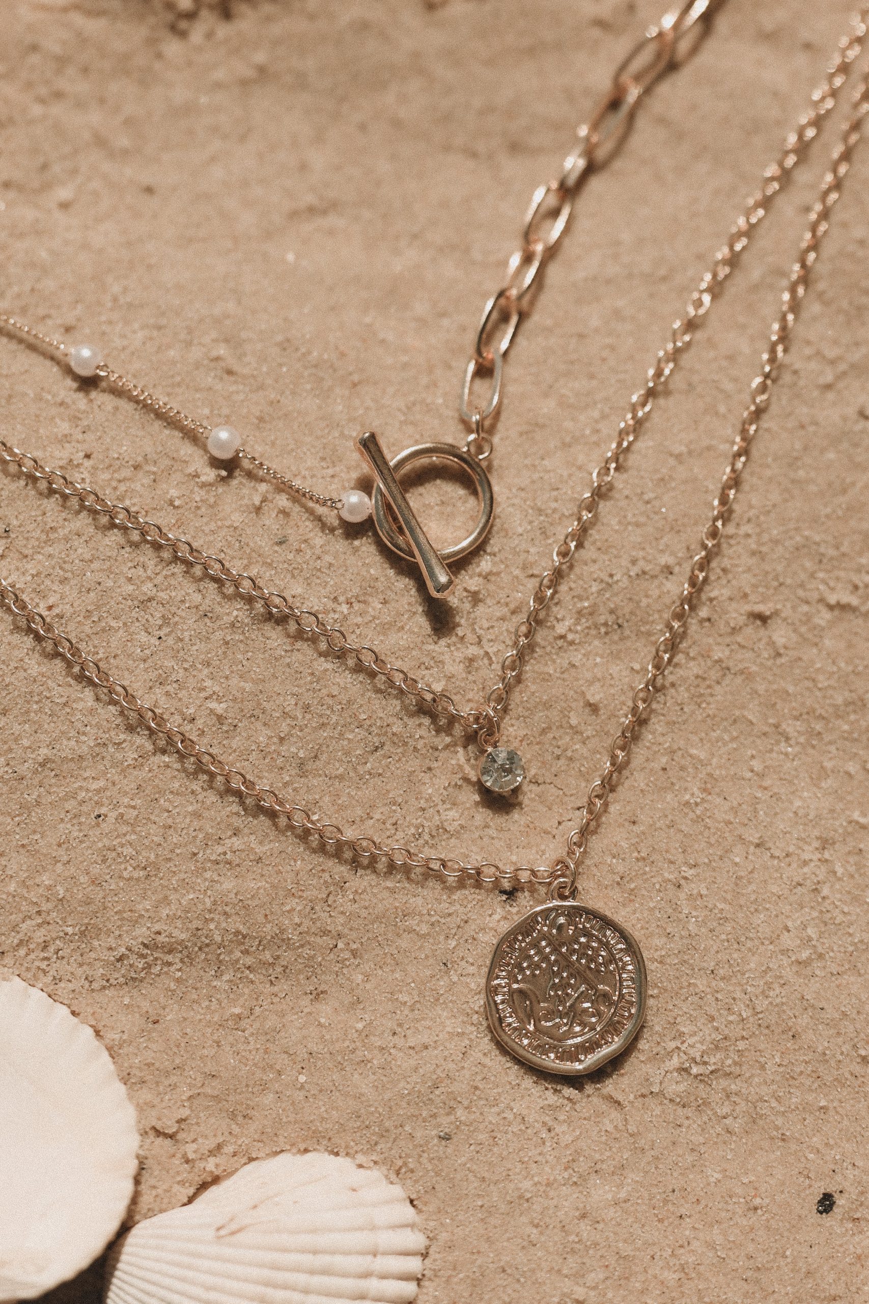 Faye Layered Necklace - Gold - Image 2