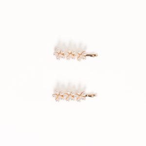 Isabella Hair Clip Set - Pearl