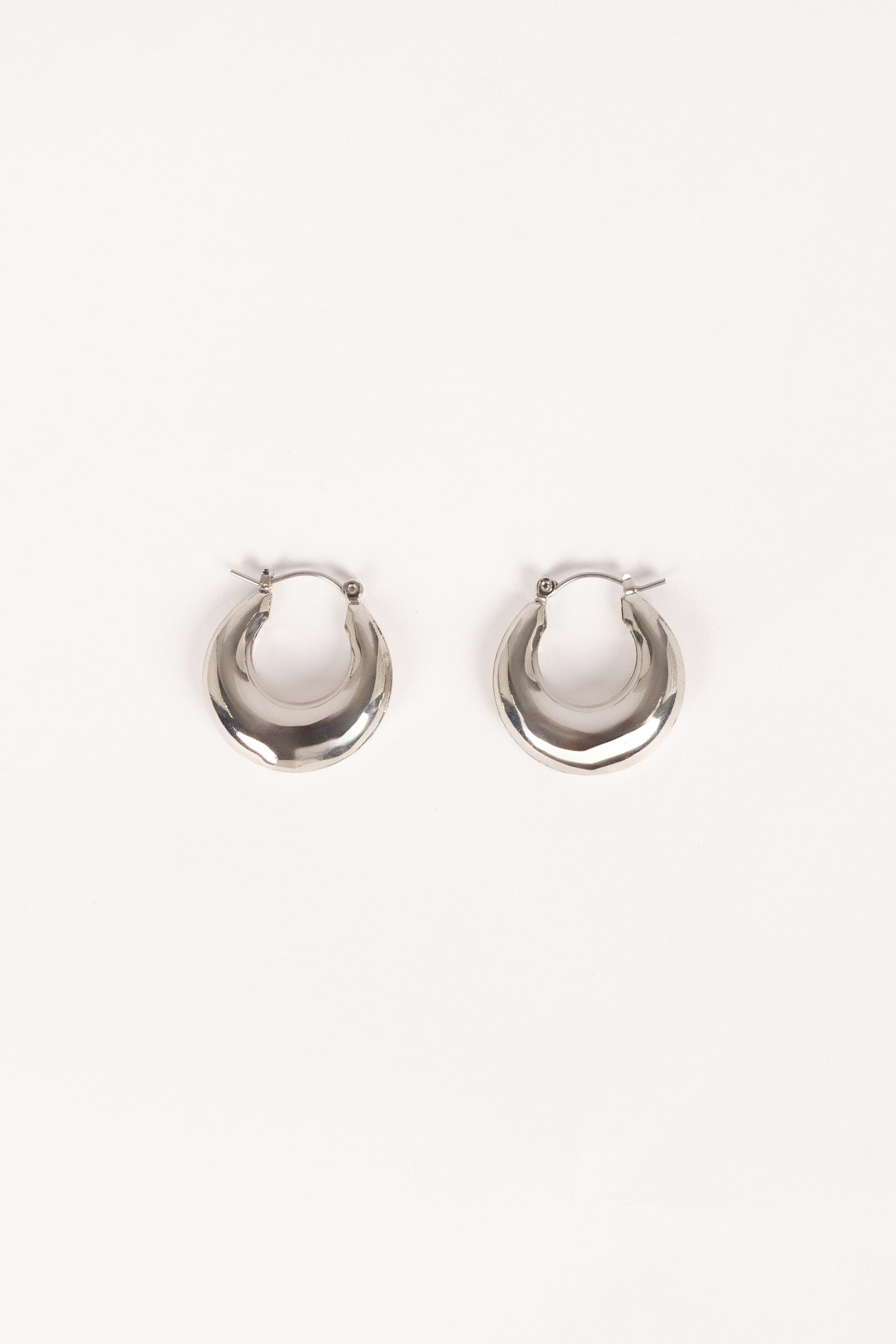James Hoop Earrings - Silver - Image 2