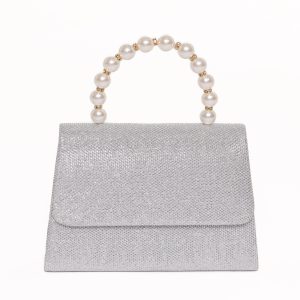 Jenn Embellished Bag - Champagne/Pearl
