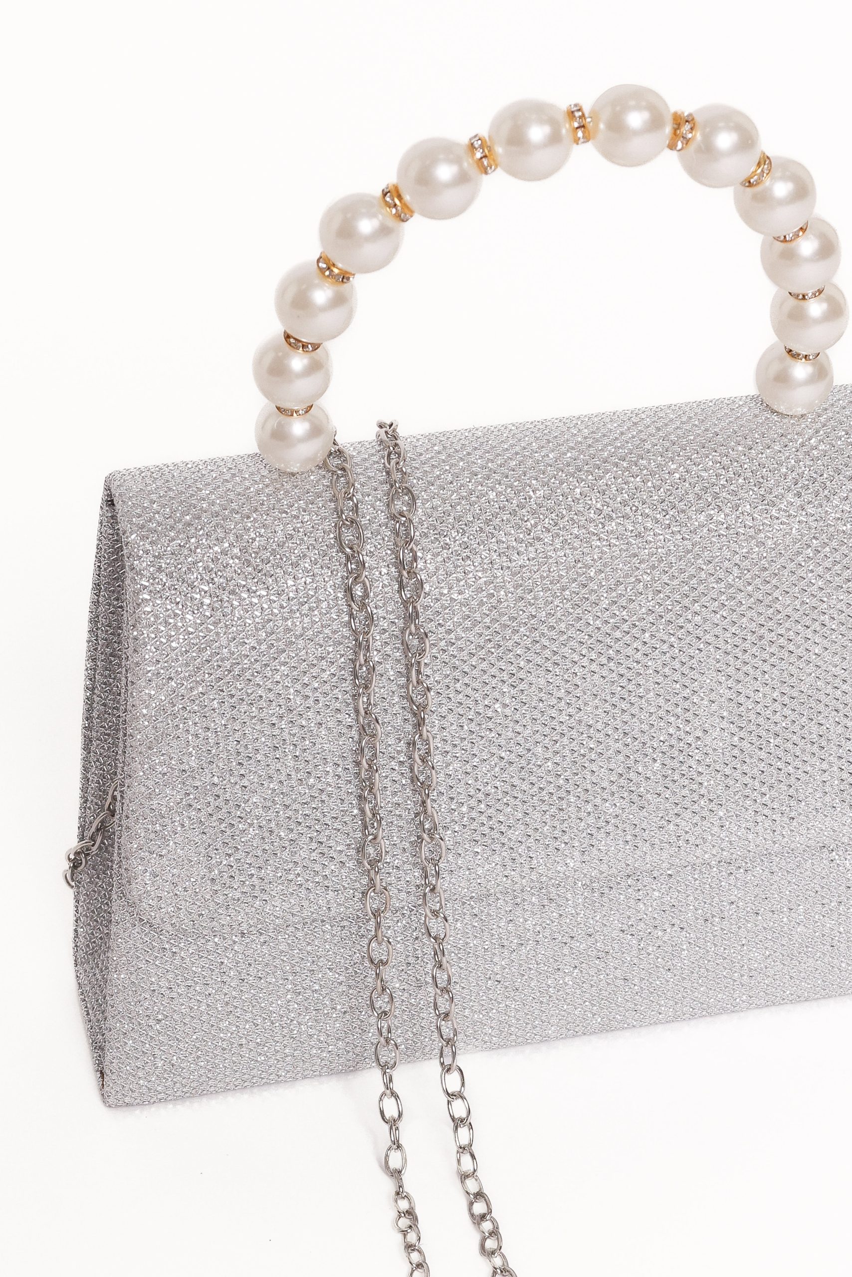 Jenn Embellished Bag - Champagne/Pearl - Image 3