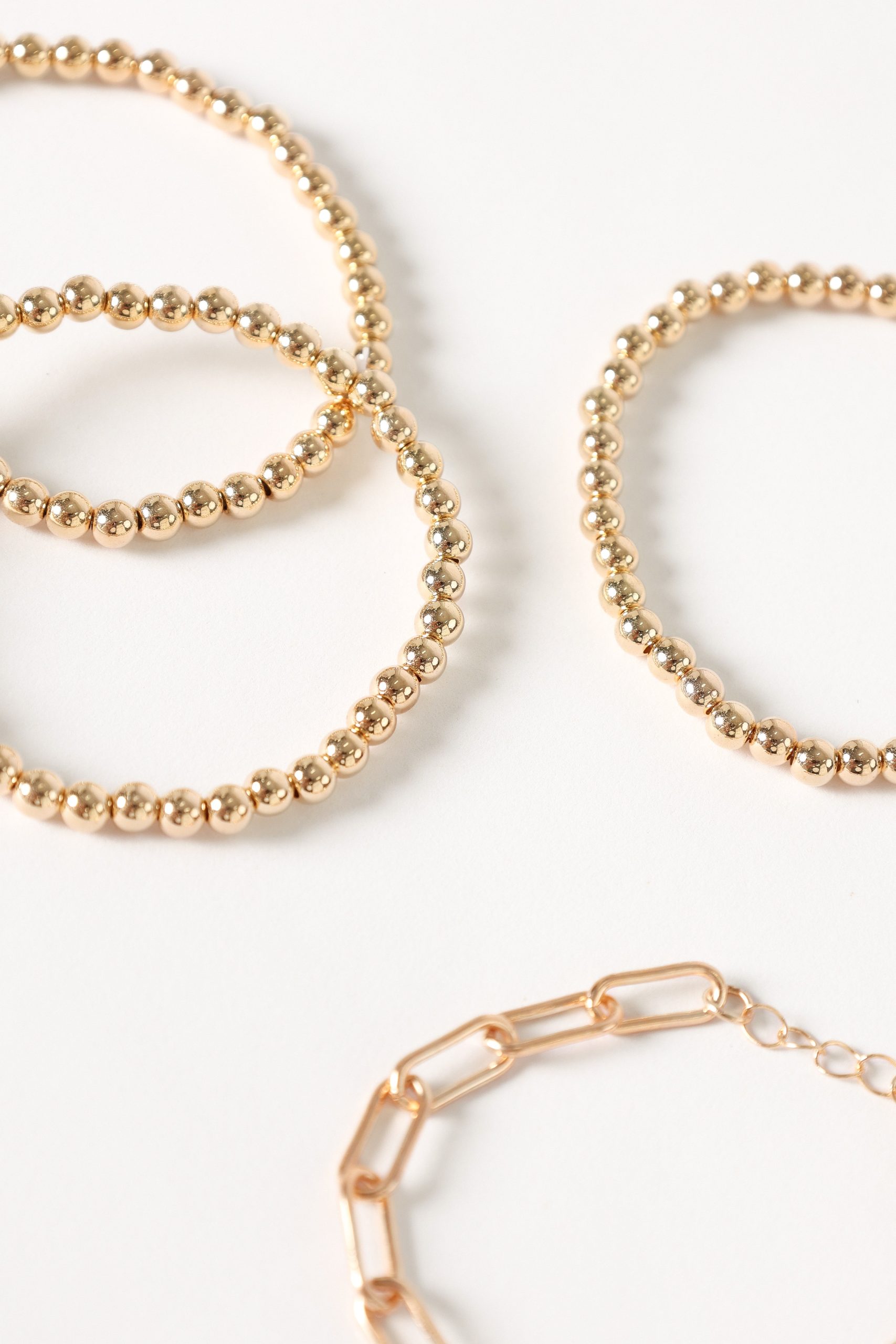 Kaleigh Stacked Bracelets - Gold - Image 2