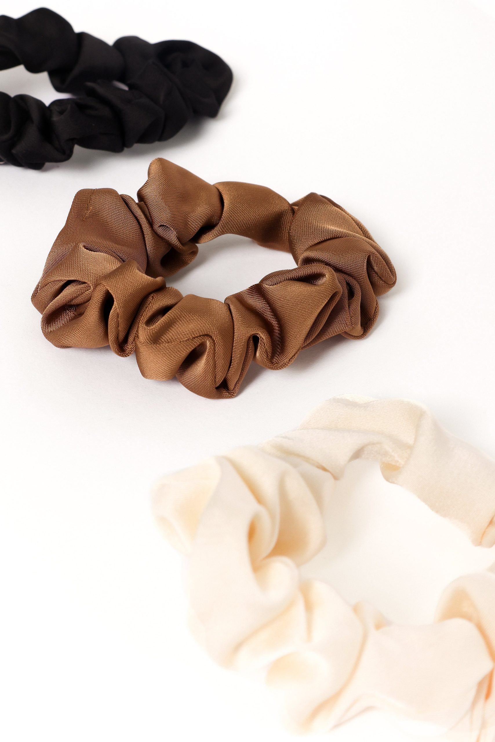 Karina Hair Ties - Cream/Brown/Black - Image 2