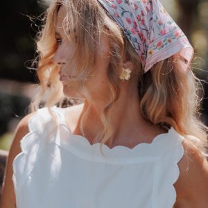 Kaylie Scarf - Pink Floral