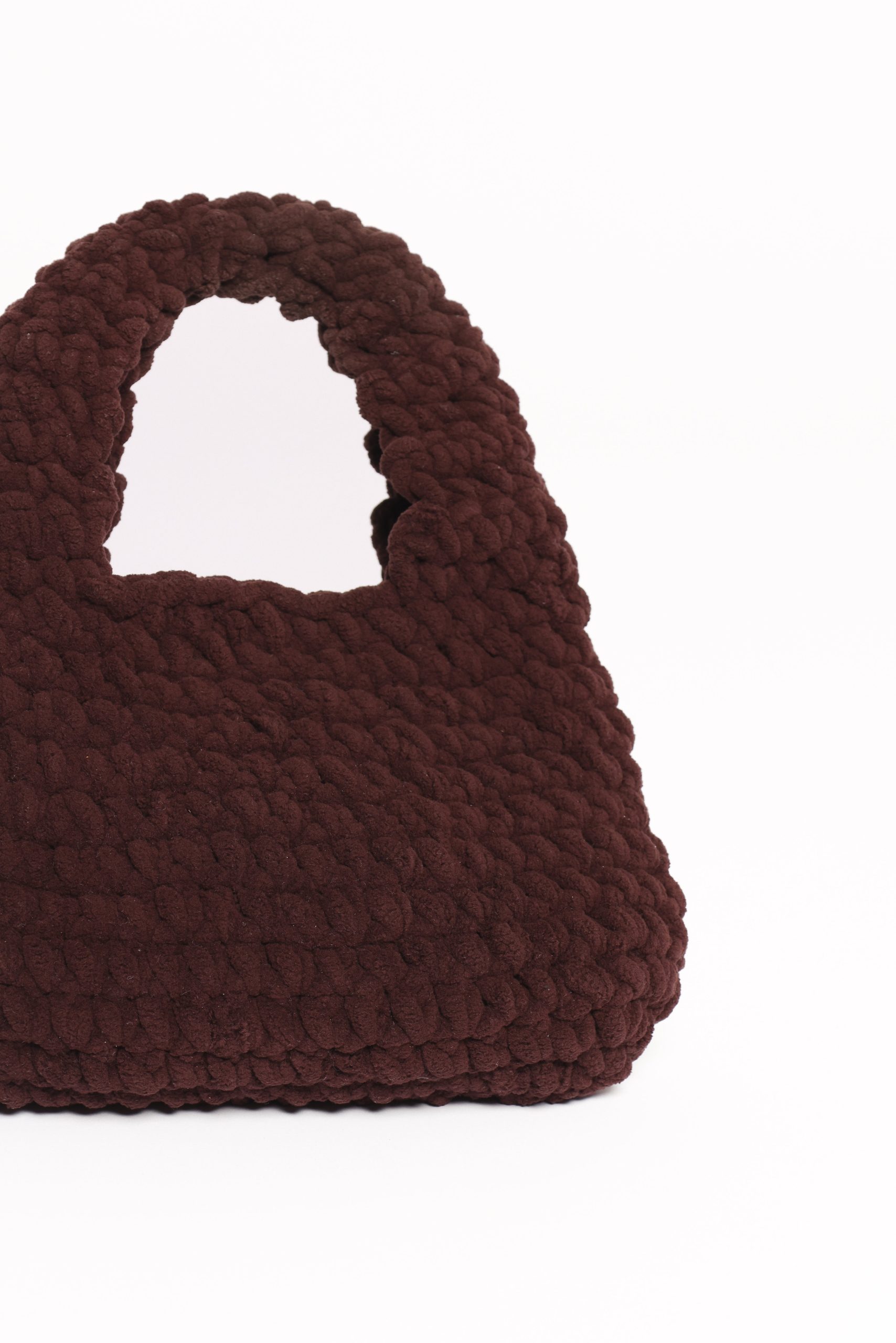 Lani Knitted Handbag - Chocolate - Image 3