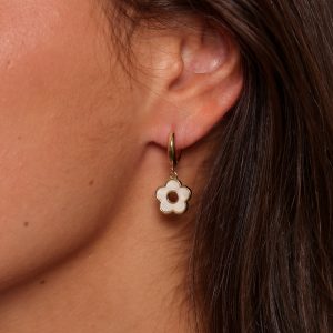 Marcella Flower Earrings - Gold