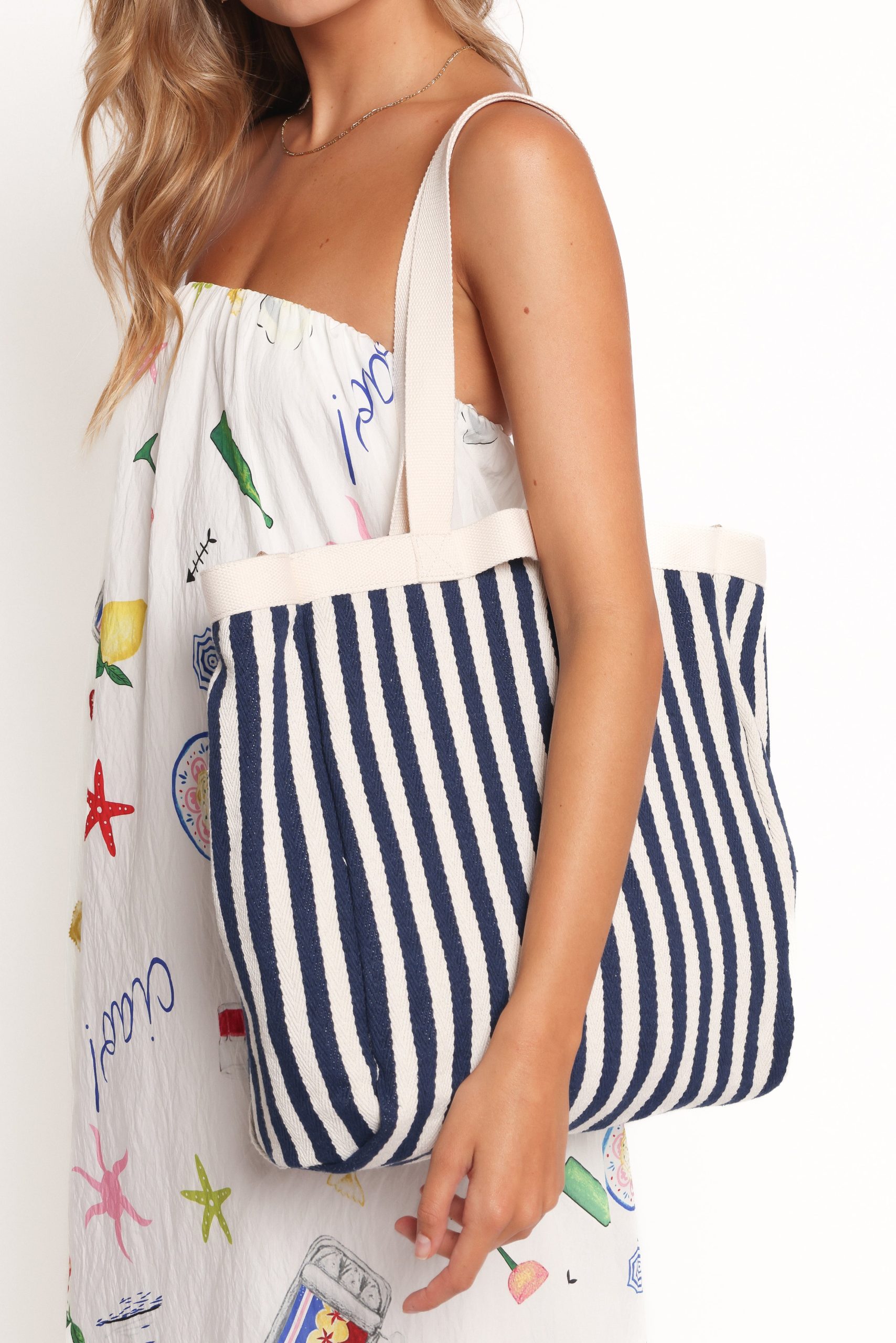 Marina Bag - Navy/Cream - Image 3