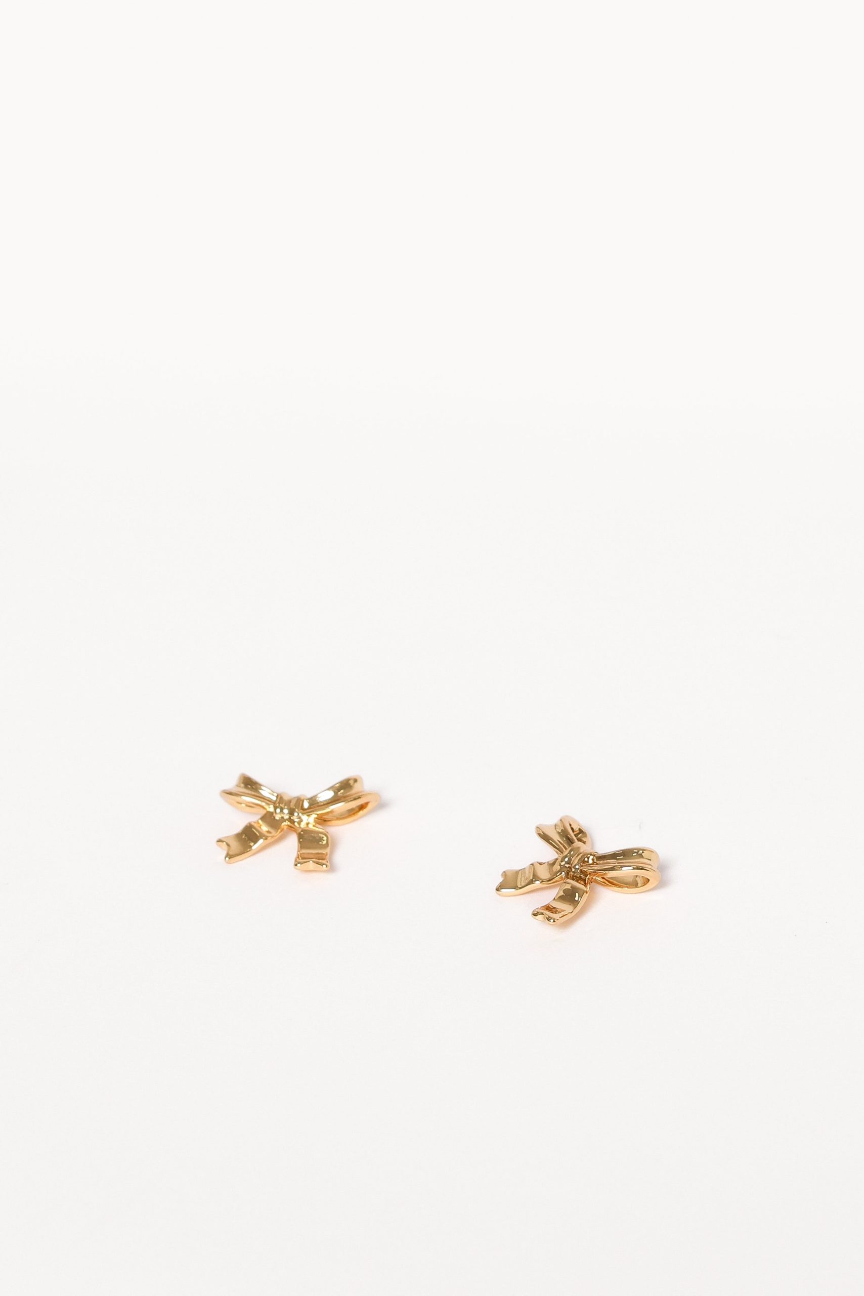 Myra Bow Earrings - Gold - Image 2