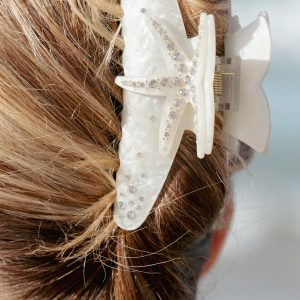 Myrtle Hair Clip - Pearl