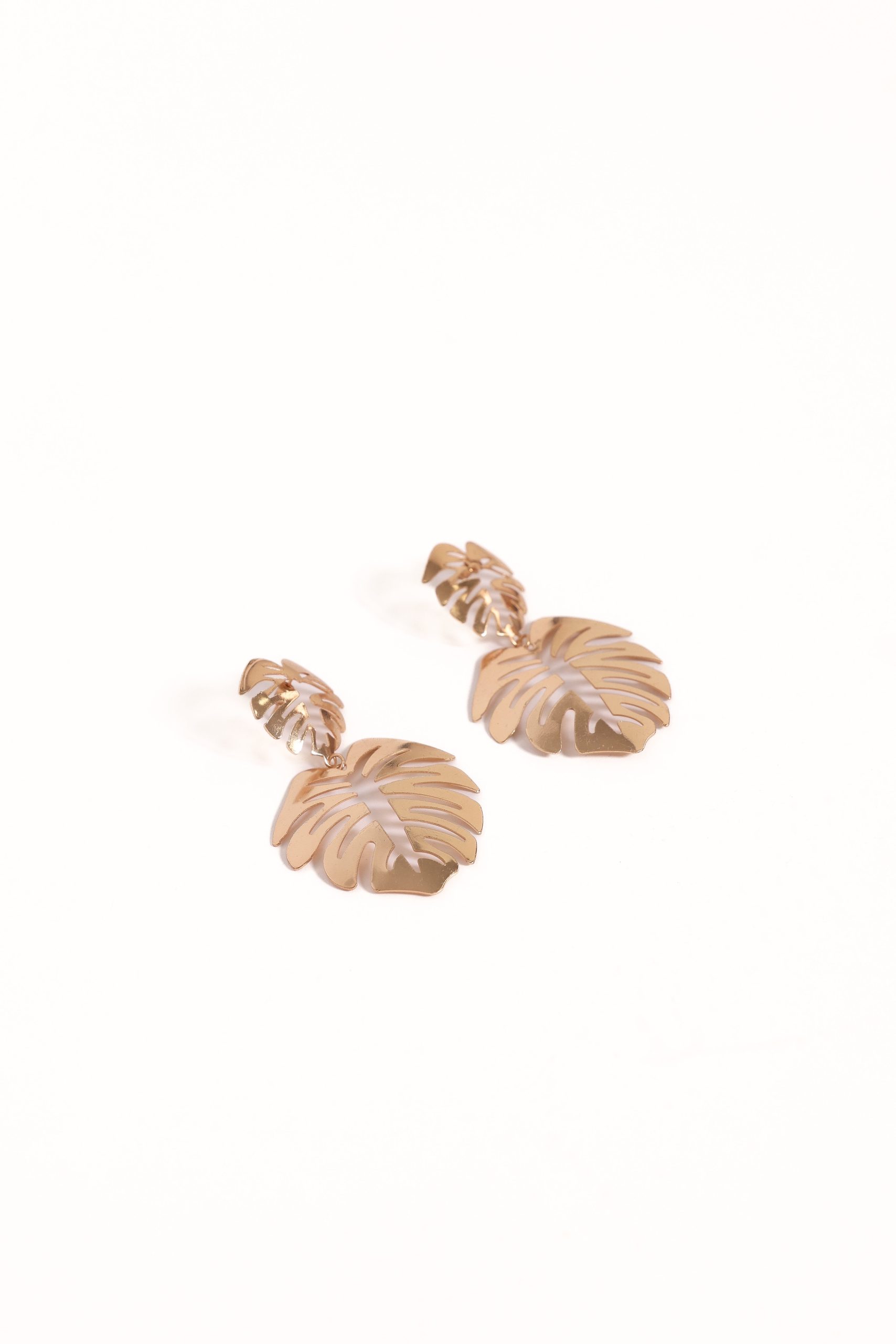 Palm Earrings - Gold - Image 3
