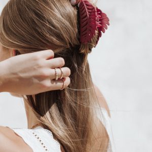 Palm Hair Clip - Red