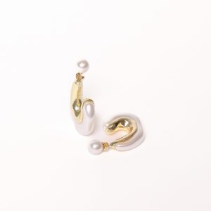Paola Earrings - Gold/Pearl