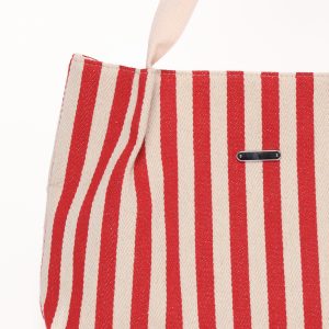 Ruby Beach Bag - Red Stripe