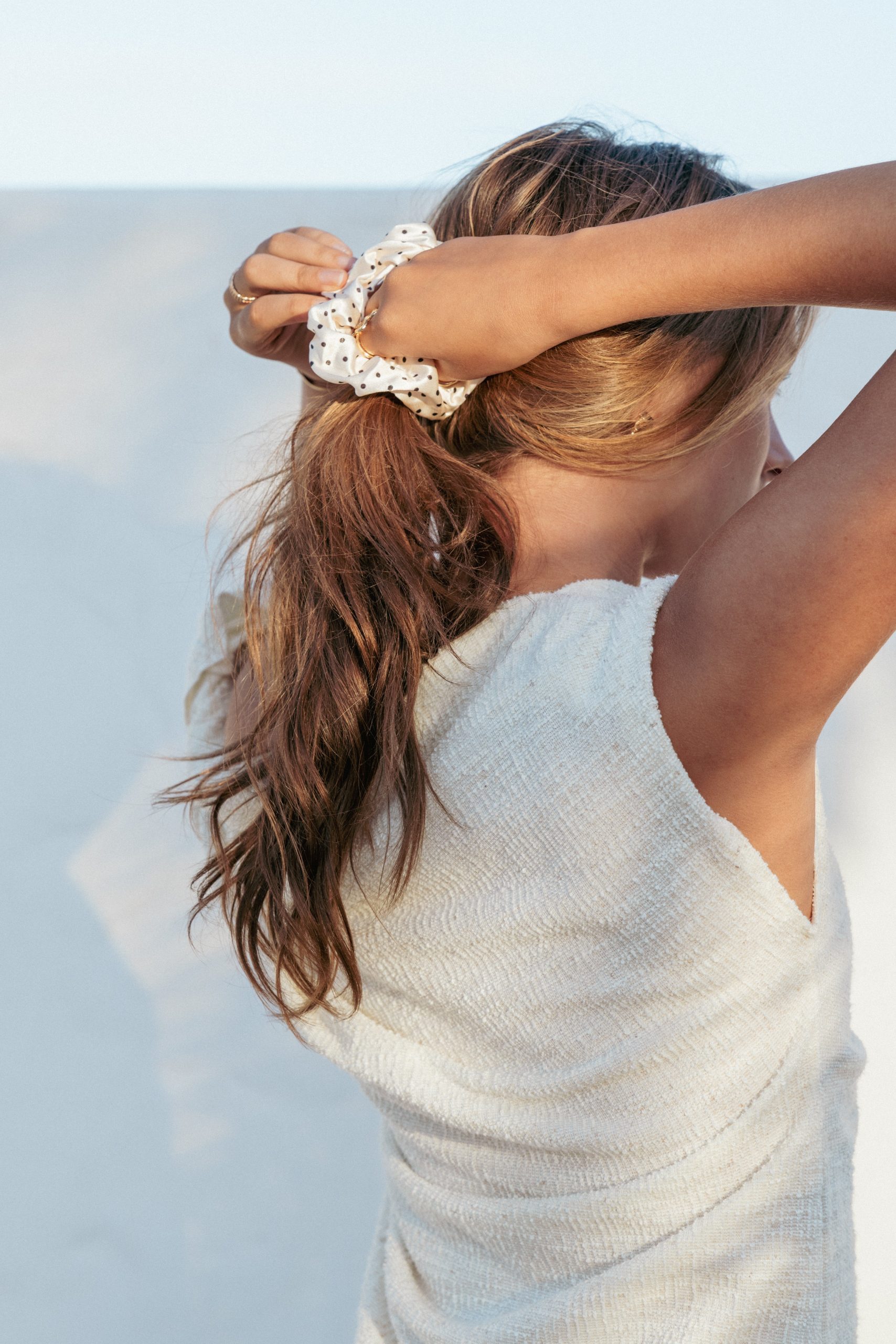 Sally Scrunchie - Cream - Image 4