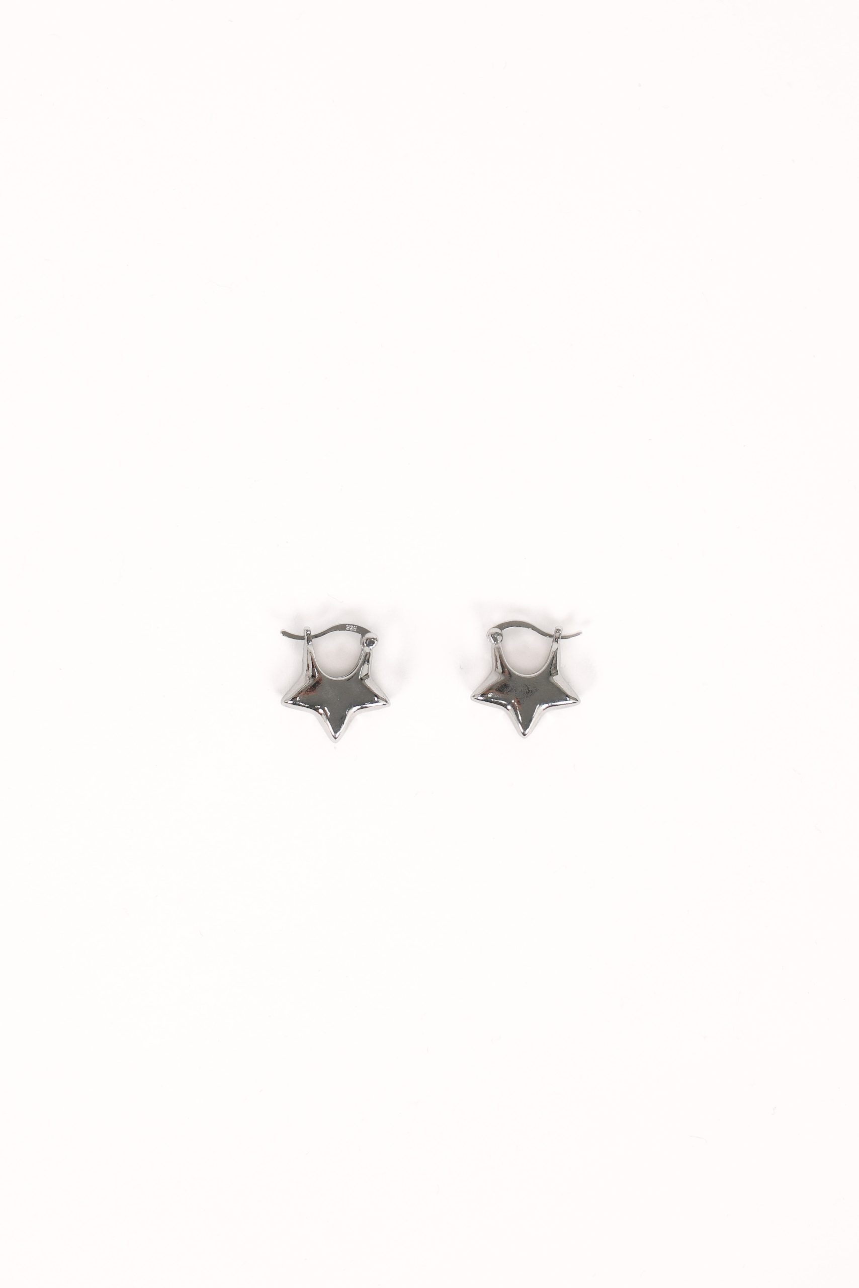 Scarlet Star Earrings - Silver - Image 2