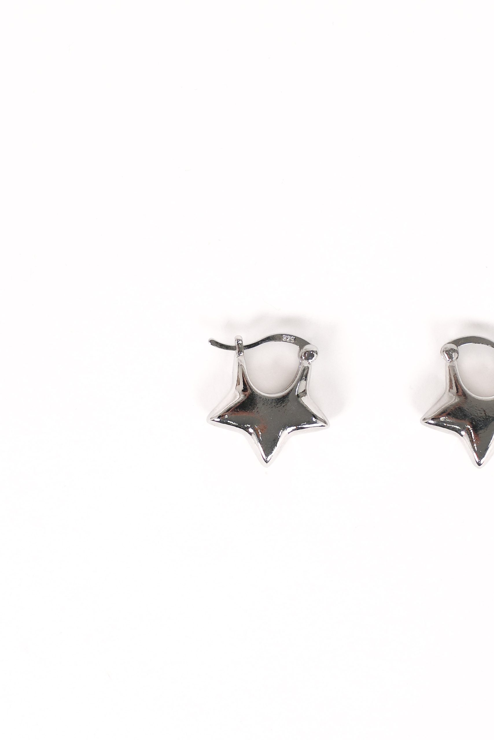 Scarlet Star Earrings - Silver - Image 3
