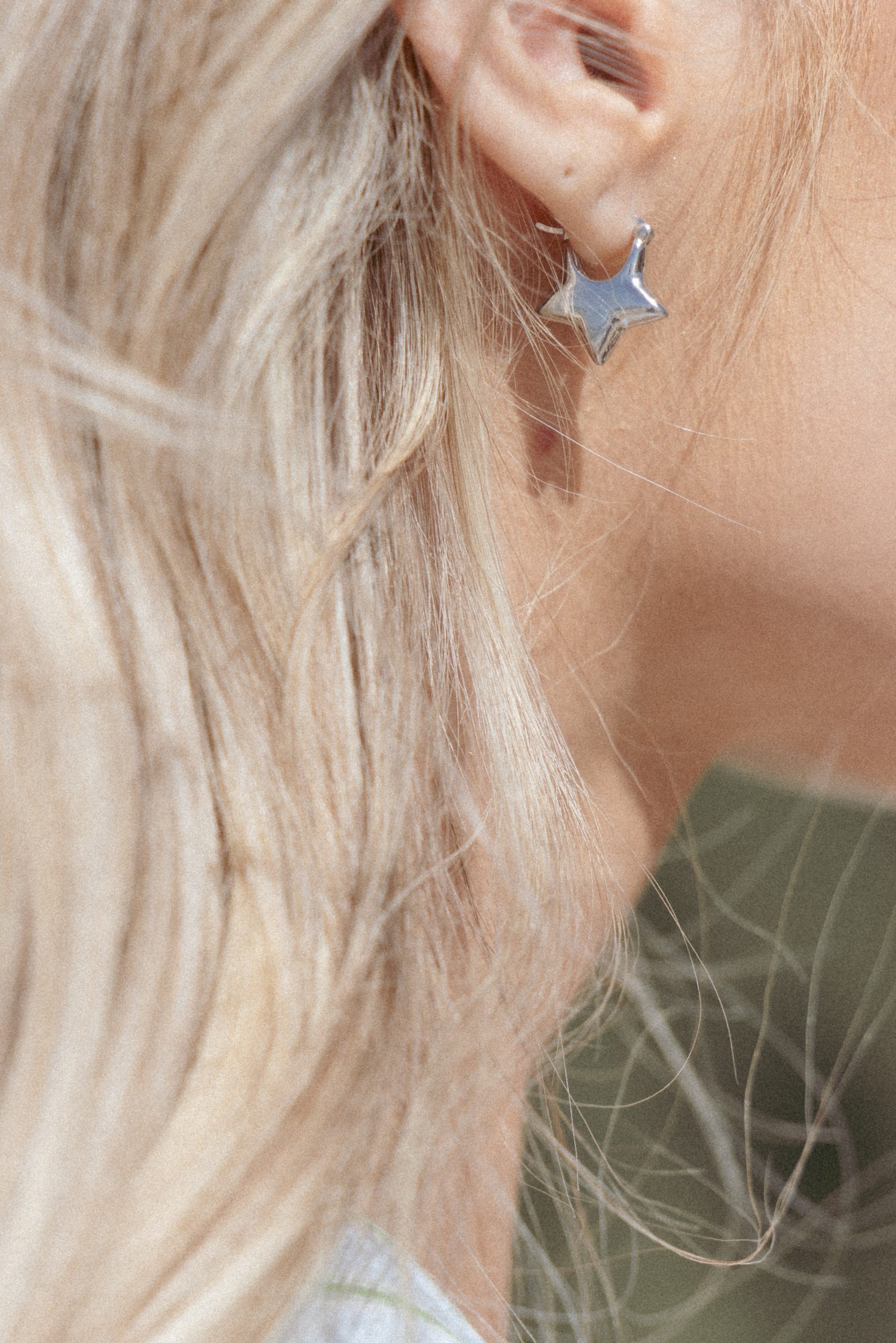 Scarlet Star Earrings - Silver - Image 5