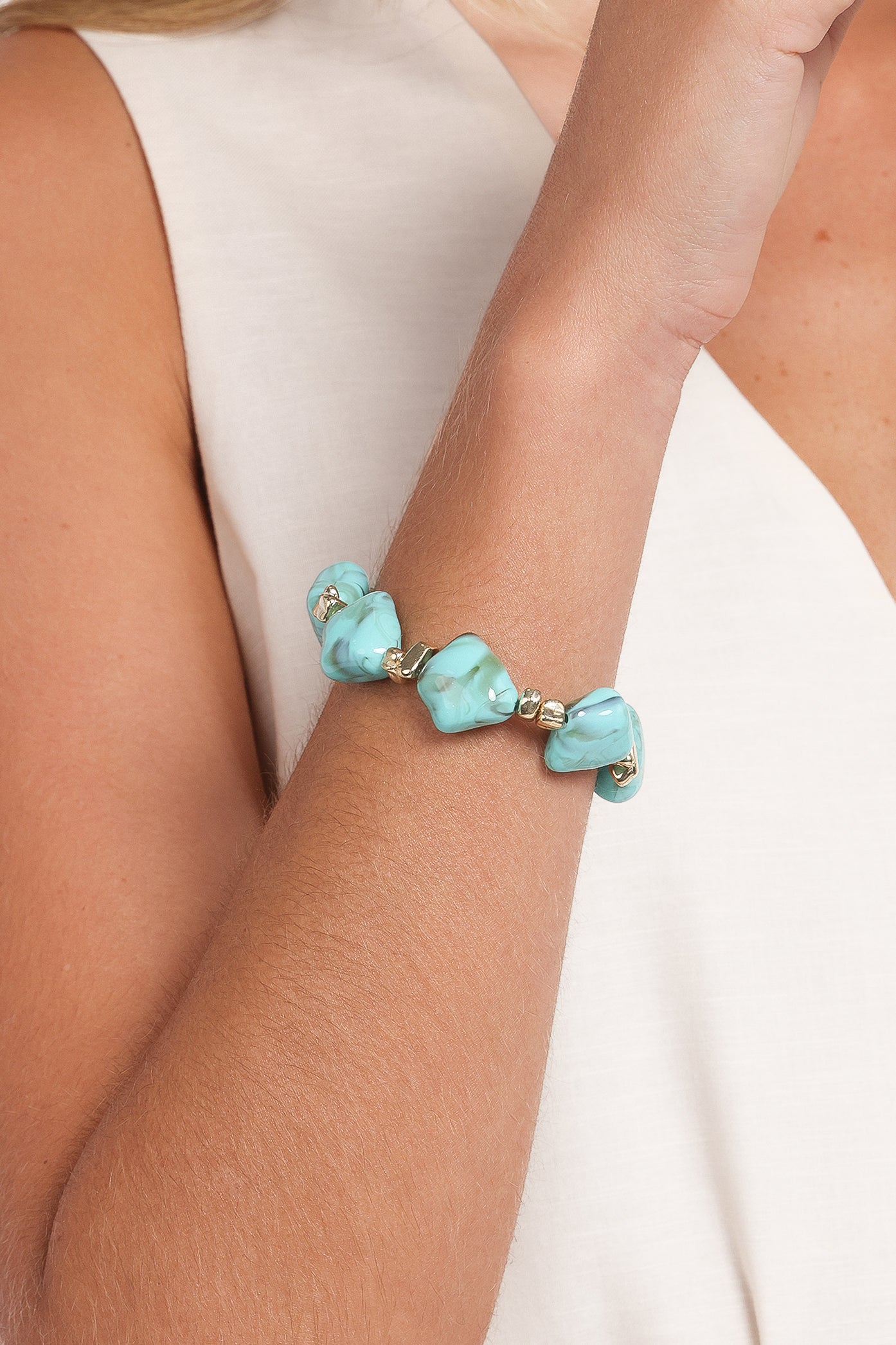 Serenity Bracelet - Blue/Gold - Image 2
