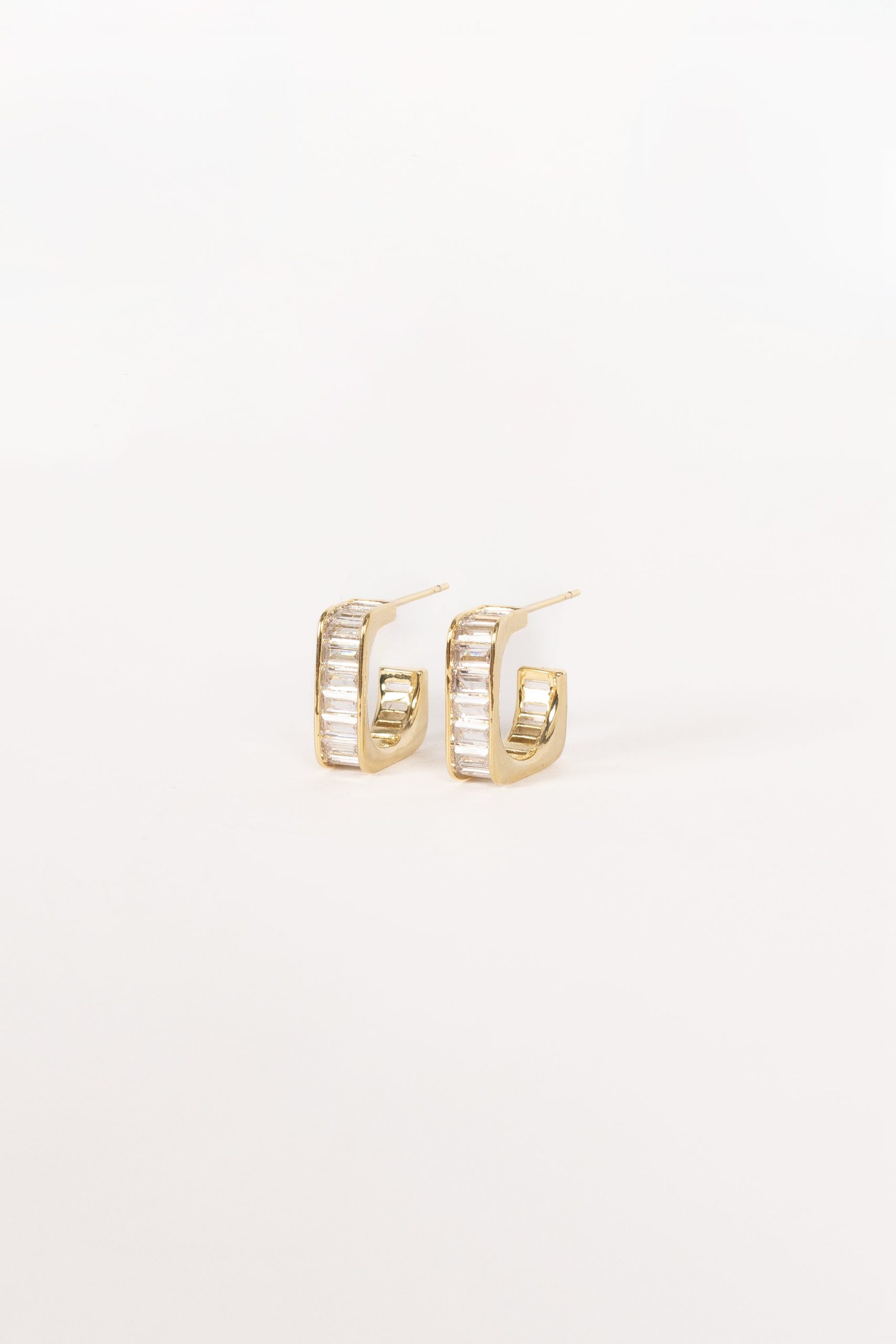 Tiffany Hoop Earrings - Gold - Image 2