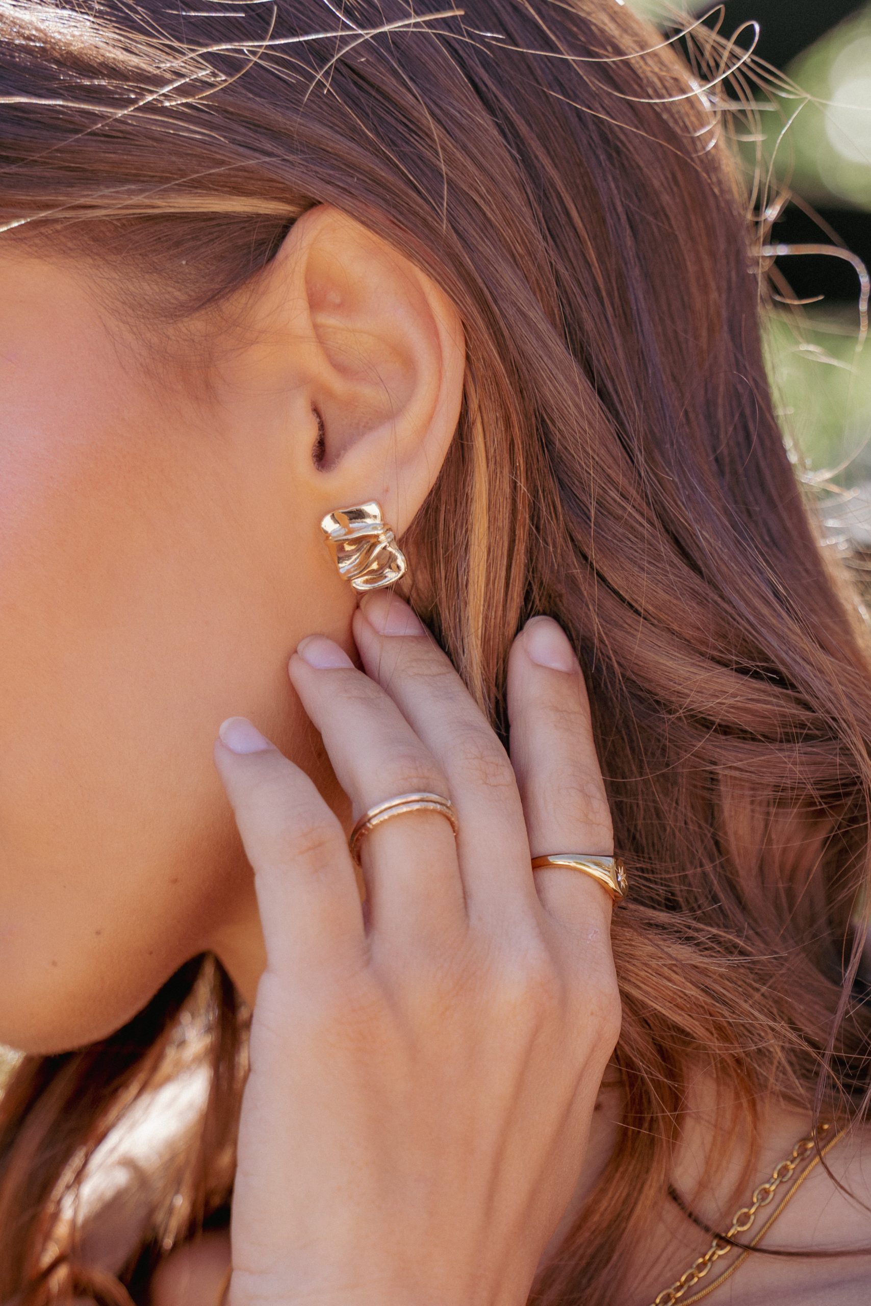 Uma Earrings - Gold - Image 5