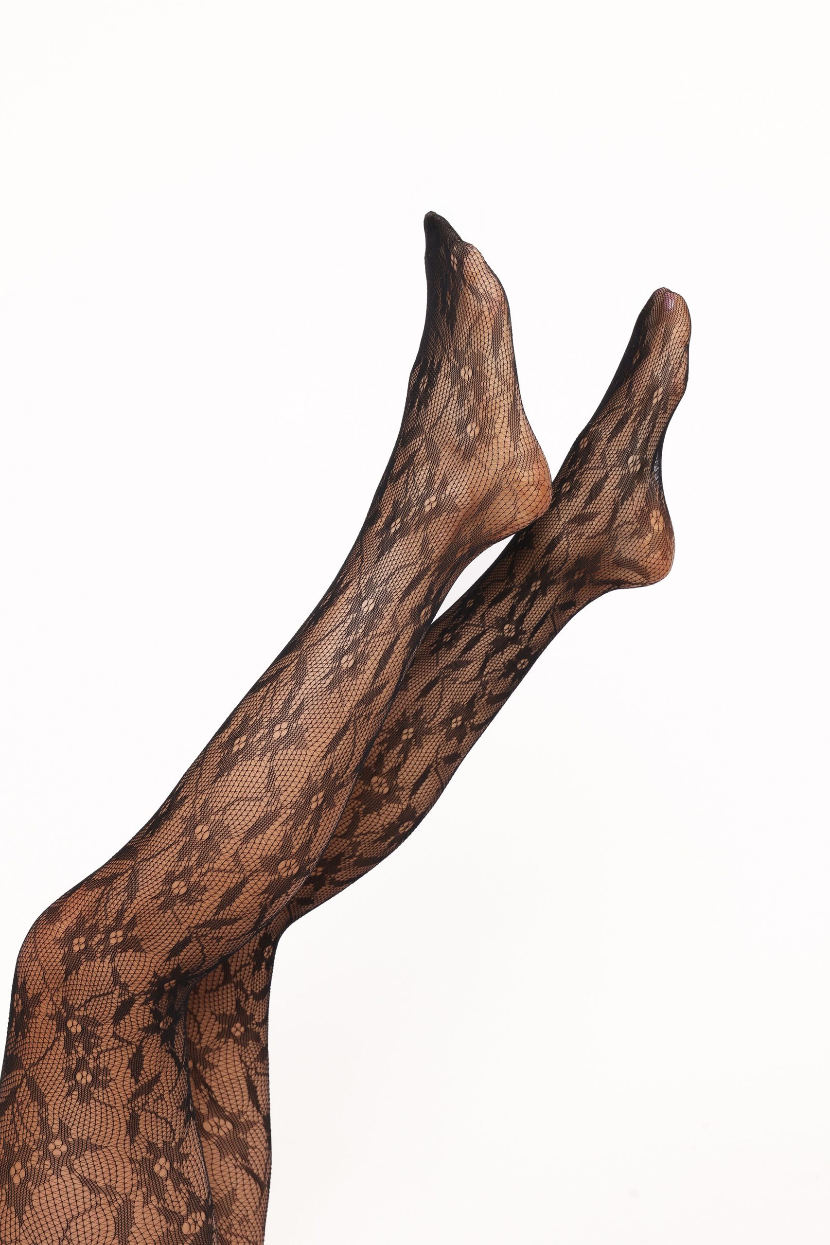 Viola Lace Stockings - Black - Image 2