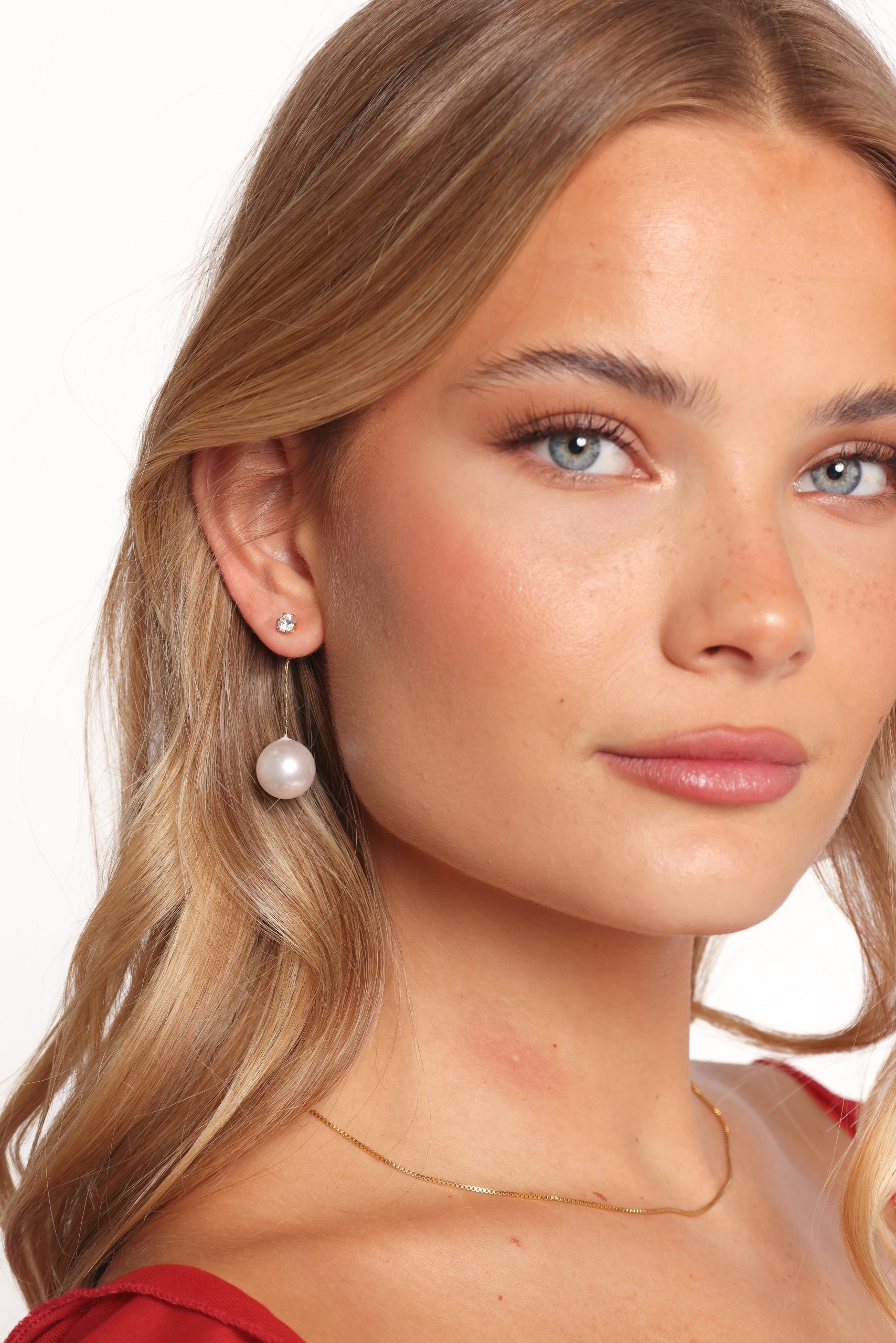 Vivienne Earrings - Gold/Pearl - Image 2